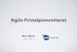 Agile Prinzipienreiterei - Marc Bless - OOP 2012