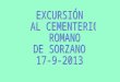 Excursion al cementerio romano de sorzano
