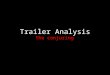 Trailer analysis horror  films
