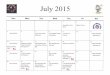 July 2015 Coldwell Banker Fairfax Calendar of Events