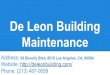 De Leon Building Maintenance - Your Janitorial Service in Los Angeles!