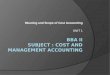 Bba ii cost and management accounting u 1