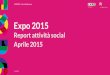 Report social media - aprile 2015 - Expo 2015