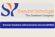 Remote Database Administration Services | Shreeyansh Technologies