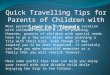 Quick Travelling Tips for Parents of Children with Special Needs
