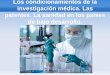 Los condicionamientos de la investigación médica. Las patentes. La sanidad en los países de bajo desarrollo