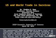 US and World Trade in Services - ISSIP Economics Community of Interest - 4/30/15