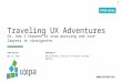Traveling UX Adventures (UXPA)