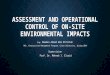 Assessment and operational control of on site environmental impacts- moemen ahmed #31- apr14 ver 1.0