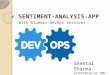 Sentiment Analysis App with DevOps Services