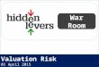Valuation Risk - War Room Slides
