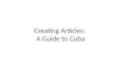 Creating Cuba Guide