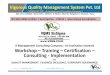 Six Sigma, ISO 9001, Auditing VQMS Corporate Protfolio