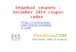 Snapdeal Coupons: December 2014 Coupon Codes - vletuknow