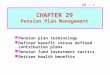 Fm11 ch 29 pension plan management