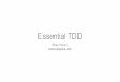 Essential tdd what-vs-how