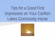 Tips for a Good First Impression on Your Carillon Lakes Community Home