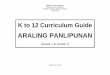 Curriculum guide araling panlipunan