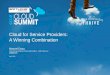 Cloud for Service Providers - A Winning Combination