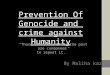 prevention of genocide and crime against humanity