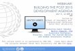 SHU Diplomacy & UNA-USA Post 2015 UN Dev. Agenda Webinar