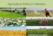 Agricultural policy of pakistan