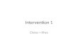 Intervention 1 - Eloise & Rhys