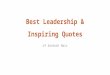 Leadership and Inspiring Quotes of Santosh Nair
