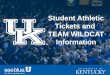 "see blue." U 2015 | Student Ticket Information