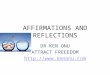 Affirmations and reflections