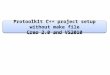 User guide C++ Protookit, Creotoolkit project setup vs2010