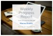 Weekly Progress Report - 1