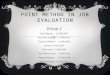 Point method in job evaluation ppt
