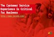 The Customer Service Experience is Critical for business