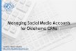 Managing Social Media Accounts for Oklahoma CPAs (SlideShare)