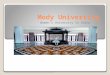 Introduction Of Mody University
