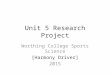 Unit 5. research project. results and conclusions