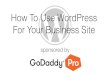 How To Use WordPress For Your Business Site