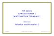 Matematika terapan week 5