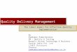 Quality Delivery Management