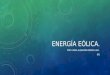 Energía eólica- proceso tecnológico