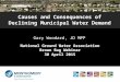 Causes and Consequences of Declining Municipal Water Demand