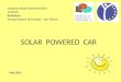 Solar powered car, e+