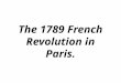 Paris the french revolution 1789