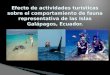 Efecto de actividades turísticas sobre el comportamiento de fauna representativa de las Islas Galápagos, Ecuador