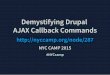 NYCCAMP 2015 Demystifying Drupal AJAX Callback Commands