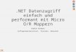NET Datenzugriff einfach und performant mit Micro O/R Mappern