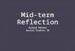 TALONS Socials 10 Mid-term Reflection