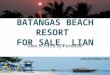 Matabungkay, Lian, Batangas Private Beach Resort For Sale