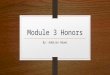 Module 3 Honors